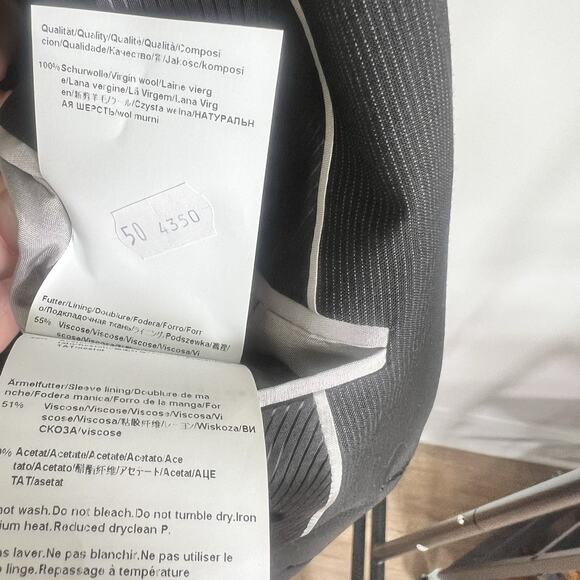 Hugo Boss Blazer The James 4 Guabello Super 120 Men's 40R Virgin Wool Sport Coat - Picture 10 of 13